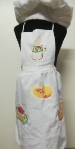Kids Costumes to Hire - Baker CHILD apron & hat - 2pce